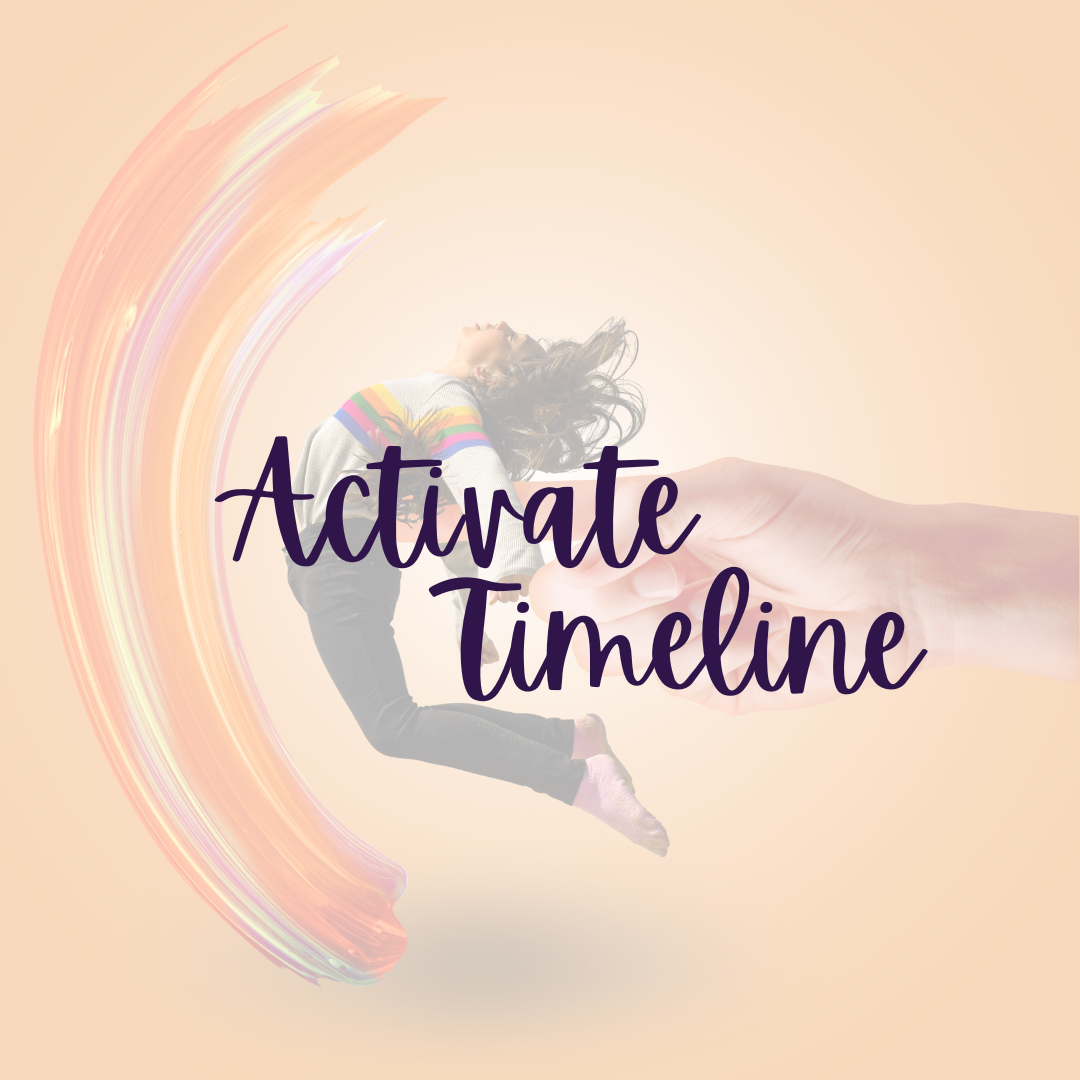 activate timeline directing people to meditation